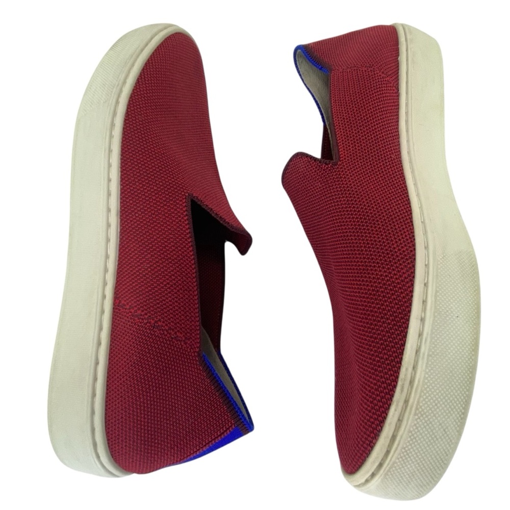 Rothy's The Sneaker Burgundy Red Slip Ons - Picture 5 of 16